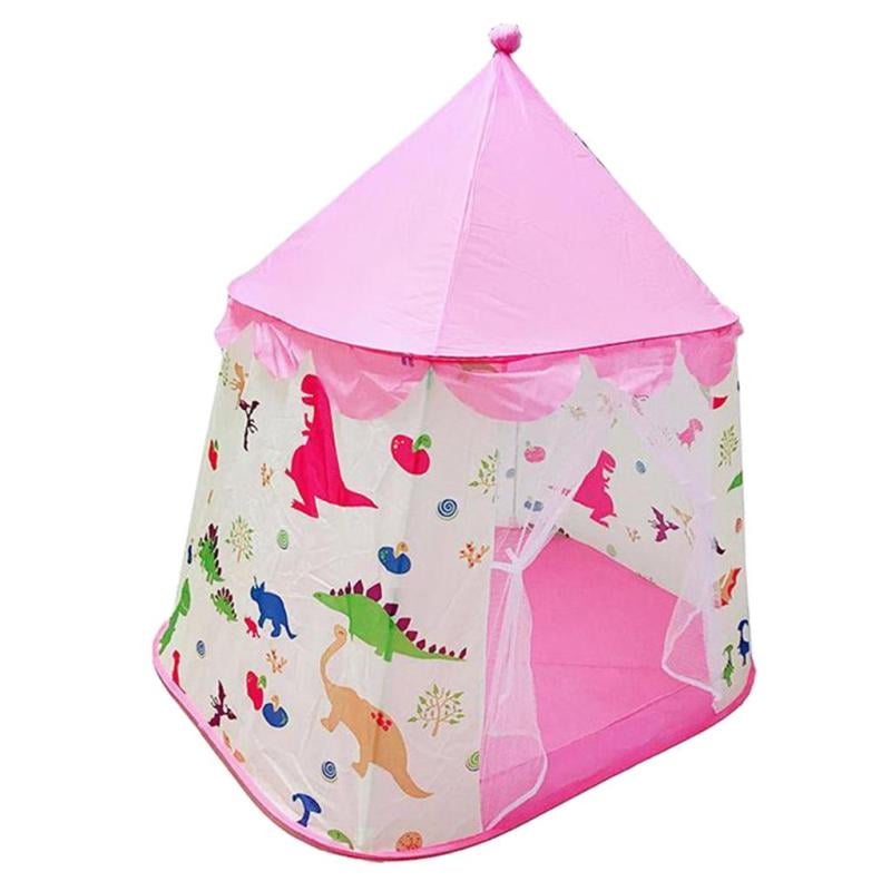 Pink Dinosaur Themed Tent Play House for Kids Children Indoor & Outdoor Play 