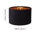 thumbnail image 2 of QUMIIRITY Lamp Shade with Fabric Back Black for Living Room Use 1Set, 2 of 6