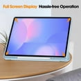 thumbnail image 4 of For Samsung Galaxy Tab S10 FE+ Case Trifold Stand Solid Color Leather Tablet Cover with Pen Slot, 4 of 5