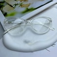 thumbnail image 3 of YAOBAMM Ultra-light Blue Light Glasses Unisex Blue Light Glasses Clear View Kitty Eye Shape Frame Strong Hinge Smooth Transparent Eye Protection, 3 of 7