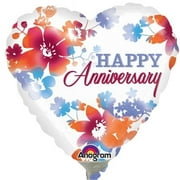 Loftus International A3-1929 Anniversary Watercolor Micro Shape Balloon