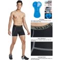 thumbnail image 5 of BALEAF Ropa interior de ciclismo para hombre con acolchado Pantalones cortos de bicicleta acolchados 3D MTB Liner ciclo Ropa de bicicleta Accesorios gris XL, 5 of 5