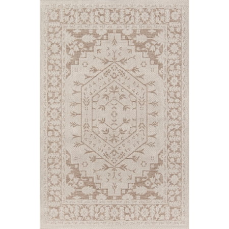 Brunswick Outdoor Furniture Erin Gates by Momeni Downeast Brunswick Polypropylene Machine Made Beige Indoor Outdoor Rug 2' X 3' ()