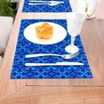 thumbnail image 5 of ZNDUO Placemats, 1 PCS Heat Resistant Stain Resistant Woven PVC Insulation Placemats, Durable Washable Elegant Table Mats for Dining-Retro Decoration, 18"x12", 5 of 6