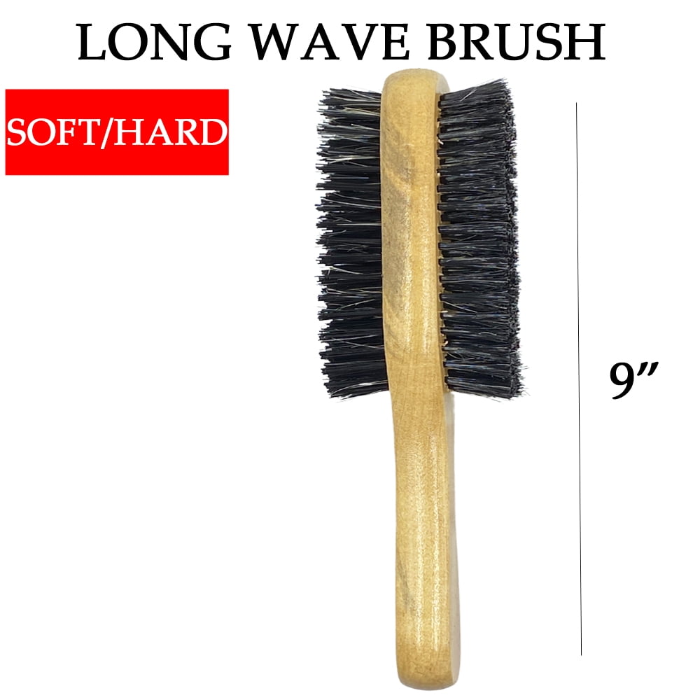 Ebo Premium Styling Wave Brush 360 Wave Brush Made With Pure Black Boar  Bristle Hair Brush Hard Brush With Wood handle