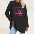 thumbnail image 2 of Pisexur Hauts à Ruban pour Femmes Mode Manches Longues Col Rond Chandails en Molleton Décontractés Sensibilisation au Cancer du Sein Pull Tops Chandails en Molleton Graphiques Inspirants T-Shirts Tops d'Automne pour Femmes, 2 of 5