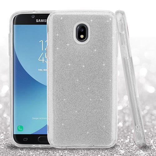 Samsung Galaxy J7 (2018), J737, J7 V 2nd Gen, J7 Refine - Phone Case Slim HYBRID Bling Glitter