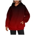 thumbnail image 2 of Mode Femmes Sweat-Shirts Décontractés à Col Rond Sweat-Shirts à Manches Longues Violet Foncé XXL, 2 of 5