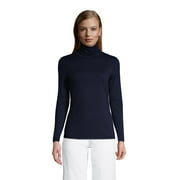 Lands' End Women's Lightweight Fitted Long Sleeve Turtleneck