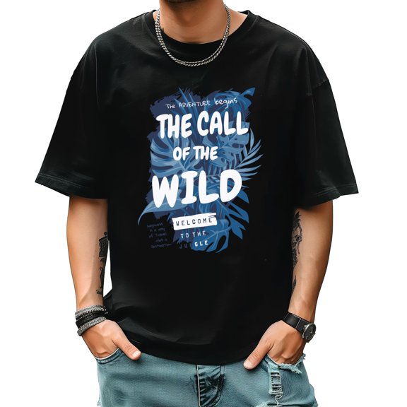 Graphic Tees for Men Summer New Print Casual Tee Fashion Trend Sports Shirt Select