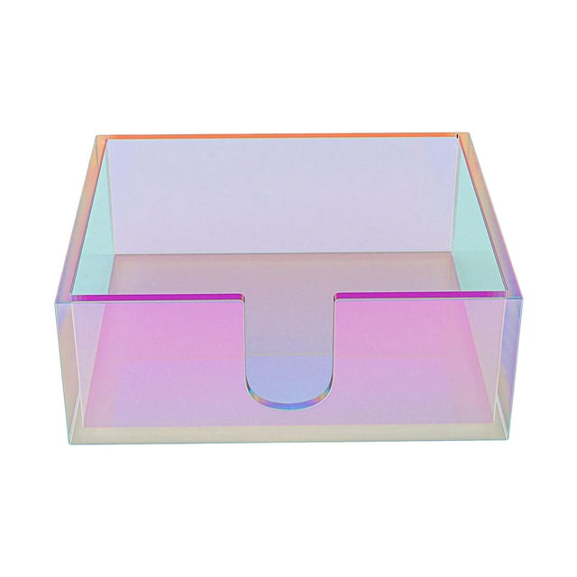 yuksok Elegant Paper Napkin Holder Case Iridescent Creative Dispenser Container