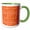 Green/White, variant on 3drose, Orange and Off White Musical Notes Pattern, 11oz Two-tone Yellow Mug