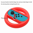 thumbnail image 3 of Volant pour Manette Nintendo Switch, 2 Pcs Volant de Course Compatible avec Mario Kart, Volant de Manette de Jeu pour Télécommande Nintendo Switch, 3 of 5