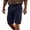 Dark Blue, variant on Sentmoon Swim Shorts Summer High Waist Sweat Shorts Solid Color Regular Fit Stretchy Mens Golf Shorts with Pockets Beach for Casual Wear and Everyday