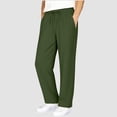 thumbnail image 6 of LJEFF Girls Drawstring Trousers, Casual Elastic Waist Lightweight Comfort Baggy Summer Beach Pants Green Size 12, 6 of 9