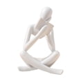 thumbnail image 3 of Estatua de pensador abstracta decorativa gente escultura adornos modernos nórdicos para 8cmx6cmx12cm, 3 of 9