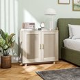 thumbnail image 2 of HOMCOM Kitchen Storage Cabinet with Linen Doors and Adjustable Shelves, 2 of 9
