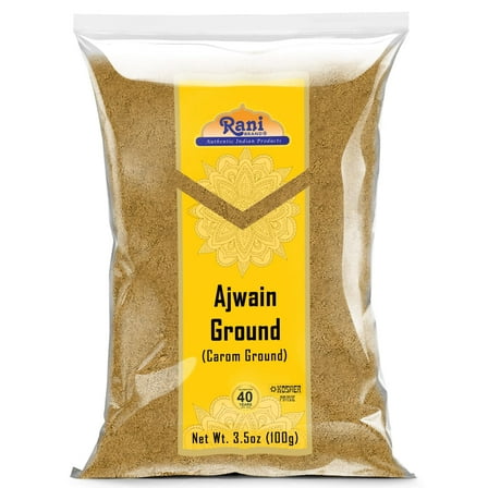 Rani Ajwain Powder (Carom Bishops Weed) Ground Spice 3.5oz (100g) ~ All Natural | Vegan | Gluten Friendly | NON-GMO | Kosher | Indian Origin
