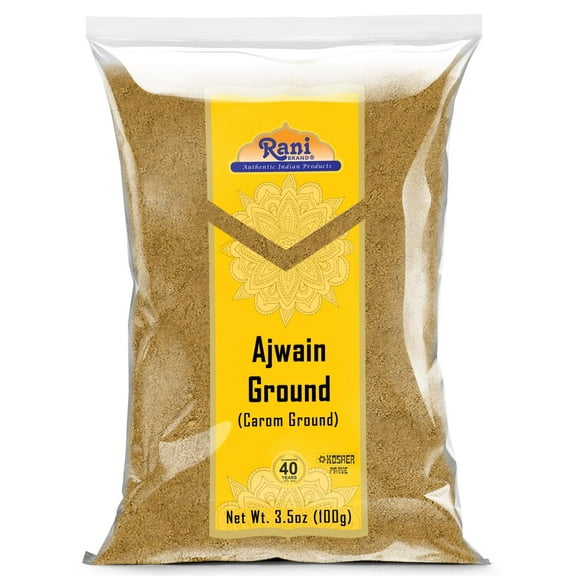 Rani Ajwain Powder (Carom Bishops Weed) Ground Spice 3.5oz (100g) ~ All Natural | Vegan | Gluten Friendly | NON-GMO | Kosher | Indian Origin
