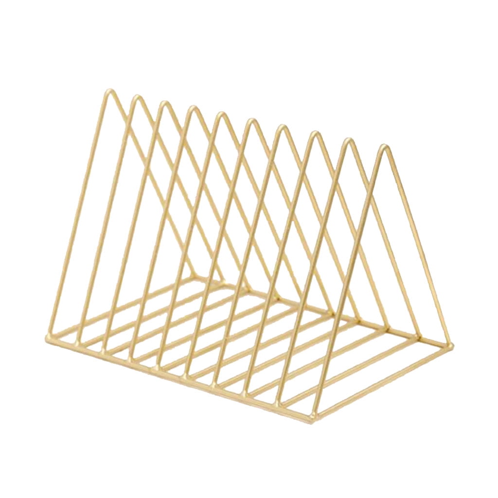 Files Folder Stand Desktop File Organizer, Wire Book Shelf Magazine