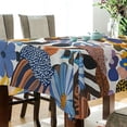 thumbnail image 5 of Yayeee Tablecloths 60" x 90" Rectangle Wrinkle Resistant Party Table Cover, Purple Flowers, 5 of 8