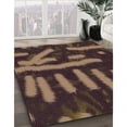 thumbnail image 2 of Ahgly Company Indoor Rectangle Patterned Dark Gold Brown Area Rugs, 2' x 4', 2 of 6