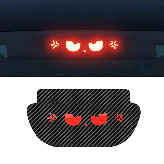 Nilvkv Automotive High Mounted Brake Light Projection Panel Decorative Taillight Stickers LED Custom Pattern, Car Accessories