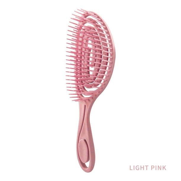 Cepillo para desenredar el cabello, cepillo desenredante con ventilación para cabello rizado, grueso y anudado, cepillo para desenredar sin tirones con cerdas suaves flexibles para mujeres,