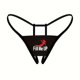 thumbnail image 2 of Lencería Sexy con estampado de silueta y eslogan para mujer, ropa interior seductor, tangas súper calientes, G-string, Correa fina, cintura baja, parte trasera en T elástica, 2 of 4