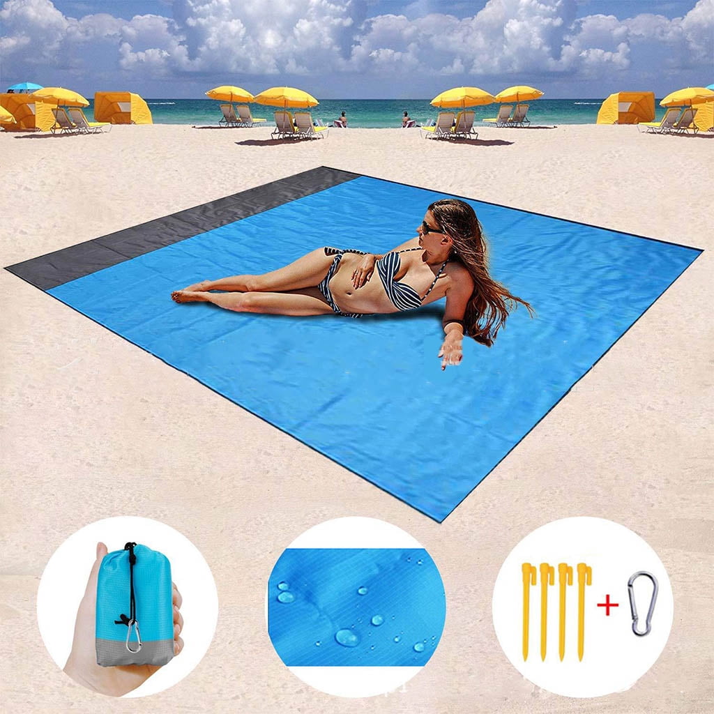 Foldable Picnic Blanket Large Waterproof Beach Mat Portable Storage Mat Floor 