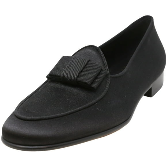 Edhen Men's Opera Loafer Black Ankle-High Satin Loafers & Slip-On - 10 M