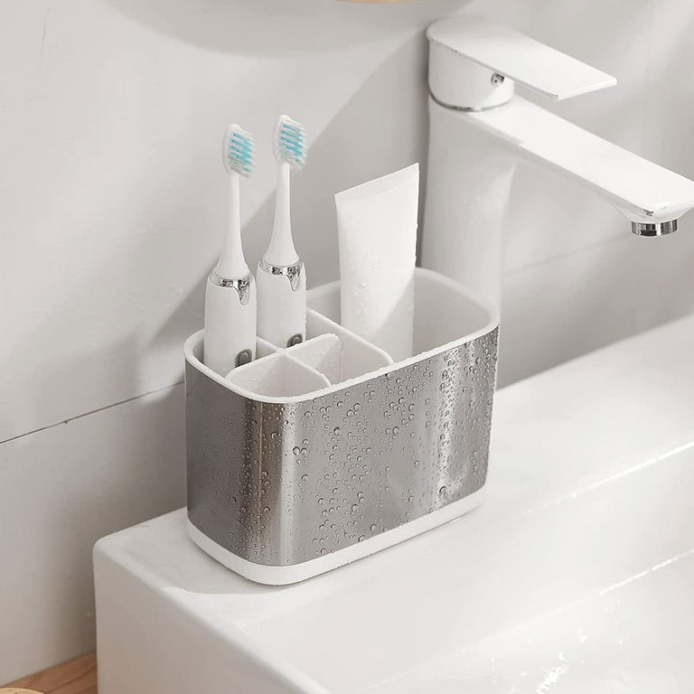 Toothbrush Holder, PKPOWER Stainless Steel Toothbrush Holder and