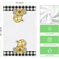 thumbnail image 6 of bamooi Buffalo Plaid Gnome Bee Truck Sunflower Lemons Summer Kitchen Towels Dish Towels, 18x26 Inch Decoration Hand Towels Set of 2, 6 of 6