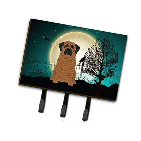

Halloween Scary Mastiff Brindle Leash or Key Holder