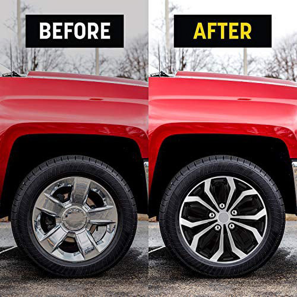 Pilot Automotive 18 In. Spyder Performance Wheel Covers Hubcaps Set of 4