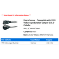 thumbnail image 2 of Knock Sensor - Compatible with 1995 Volkswagen EuroVan Camper 2.5L 5-Cylinder, 2 of 2