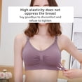 thumbnail image 3 of Women Wireless Breastfeeding Bra Seamless Front Buckle Maternity Bra Pregnant Underwear, 3 of 7