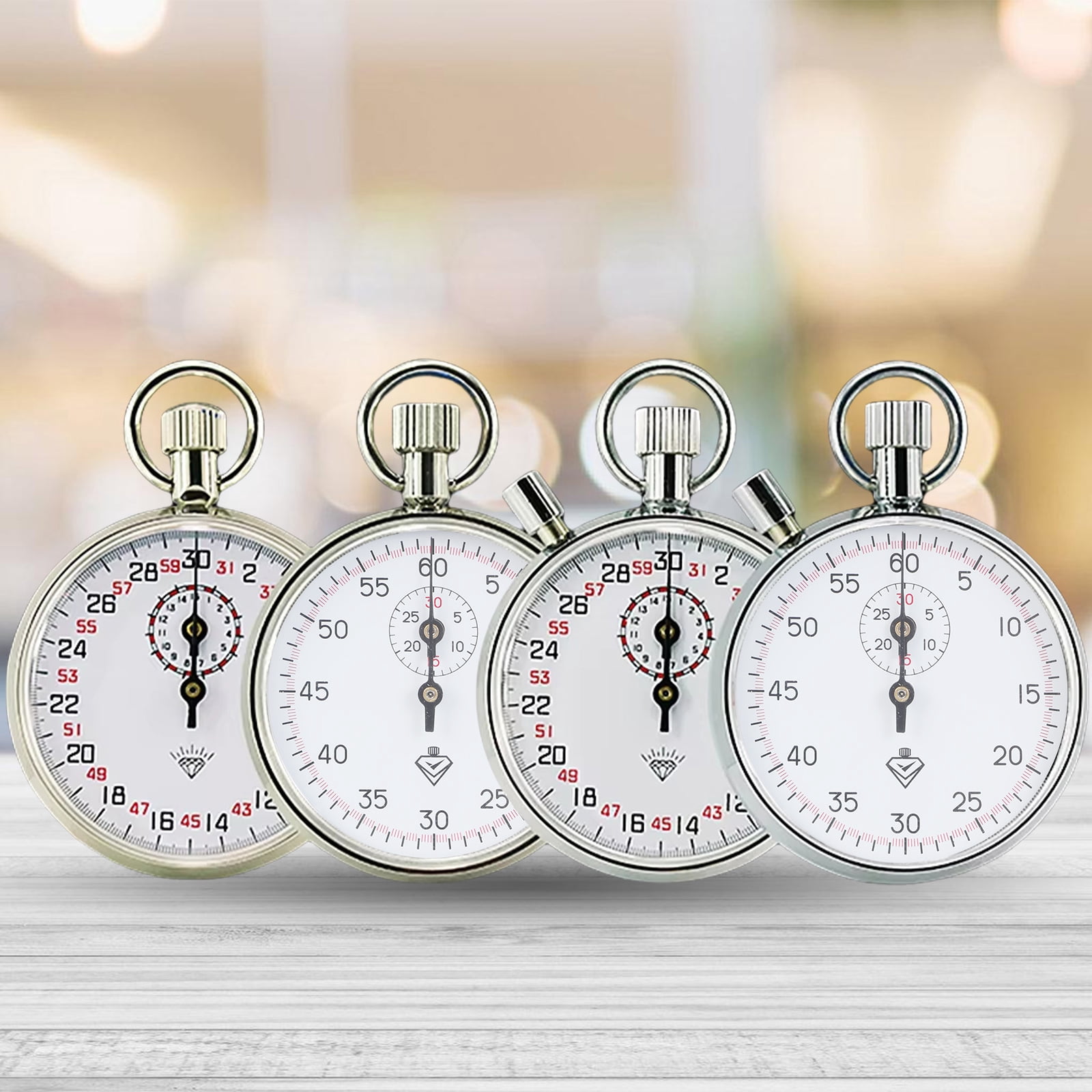 BIBABLYKE Manual Mechanical Sports Chronograph Stopwatches Mechanical Sports Timers for Track and Field Timing With Analog Display