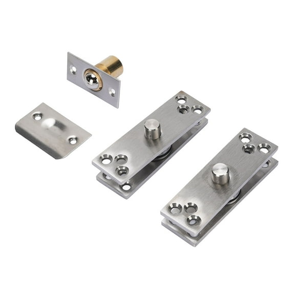 Door Pivot Hinge, Concealed Door Hinge Silver Color for Home Renovation