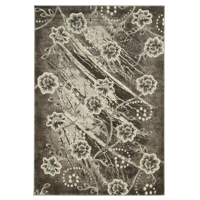 Linon Tapis Jewel Marsden en Polypropylène 2'x3' Marron