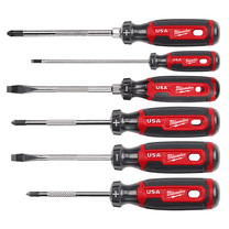 Milwaukee Tool 6PC Cushion Grip Screwdriver Set (USA)