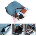 thumbnail image 5 of Women's Canvas Handbag Small Vintage Shopper Shoulder Bag, 5 of 5