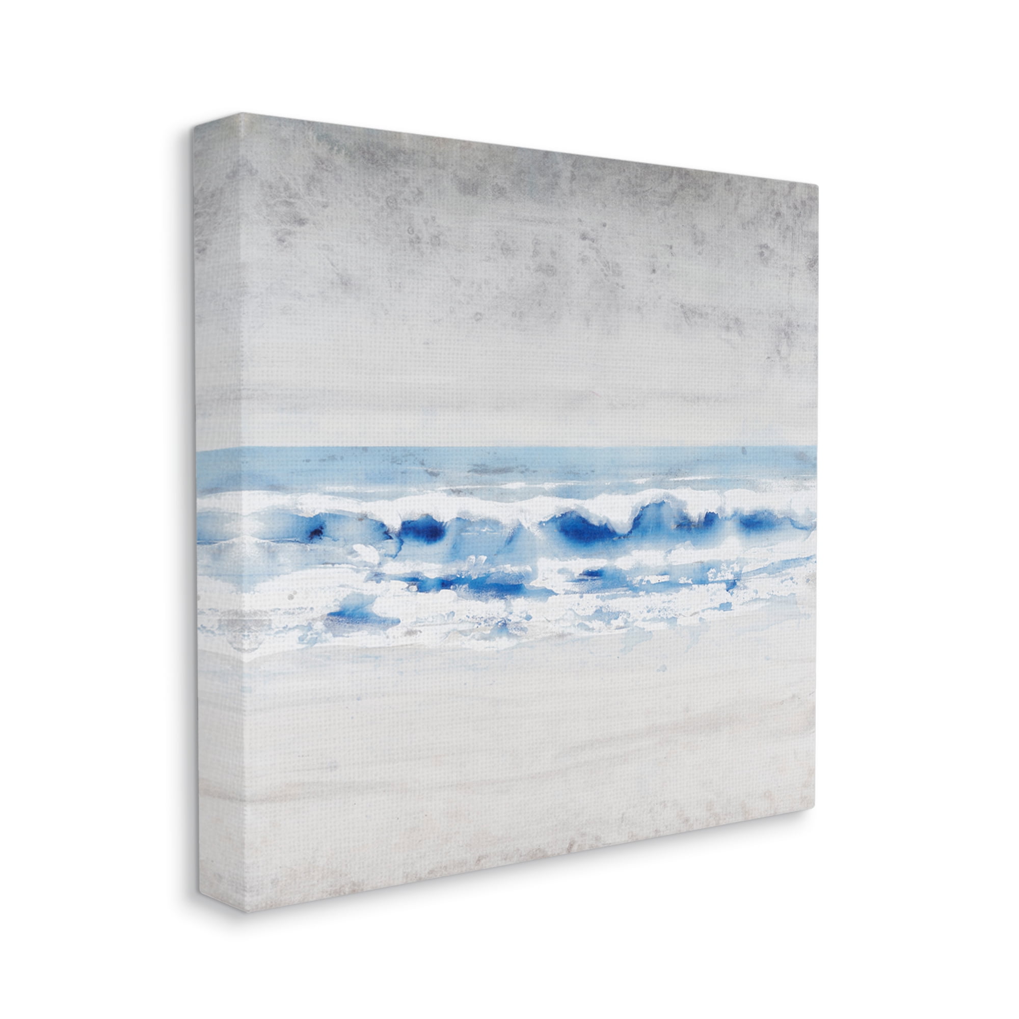 Stupell Industries Ocean Waves on Seashore Abstract Beach Tide Painting Gallery Wrapped Canvas Print Wall Art, Design by Tim OToole