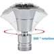 thumbnail image 4 of Dual Function 2-flow Kitchen Sink Aerator 360 Rotating Swivel Tap Water Saving Faucet with 22mm Adapter Female Thread, 4 of 5