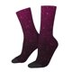 thumbnail image 1 of Fotbe Dark Purple Glitter Calcetas Largas con Estampado para Hombre y Mujer – Calcetas de Compresión Transpirables y Elásticas, Viajar y Uso Diario Talla 5-11, 1 of 6