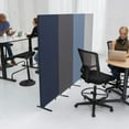 thumbnail image 3 of Stand Up Desk Store ReFocus Freestanding Noise Reducing Acoustic Room Wall Divider Office Partition (Ash Grey, 72"  x 66" , Zippered 3-Pack), 3 of 8