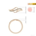 thumbnail image 6 of ANGARA Natural Diamond Swirl Bypass Ring in 14K Rose Gold for Women (Size-1.3mm | Color-K | Clarity-I3) | April Birthstone, Birthday, Anniversary, Jewelry Gift for Women | Natural Diamond Ring, 6 of 10