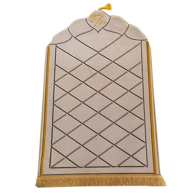 Tapis de Prière Commercial Portable pour Produit - Tapis en Flanelle Gaufrée Épaisse avec Base en Éponge pour Usage Intérieur Extérieur