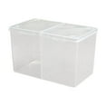 thumbnail image 2 of 2 Botes De Almacenamiento Con Soporte Para Bolas De Algodón Para Estantes De Baño, Encimera, Baño, Transparente, 2 of 8