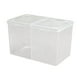thumbnail image 1 of Caja portátil para guardar hisopos de maquillaje con 2 compartimentos Claro, 1 of 9